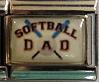 Softball Dad - Photo Italian charm - Click Image to Close